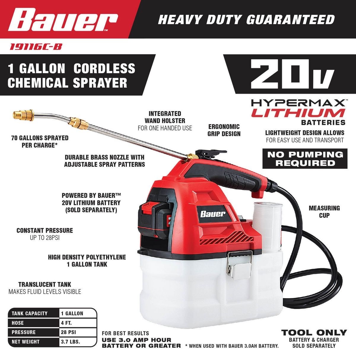 Harbor Freight Tools Introduces Its First Ever NoPump Bauer™ 20V