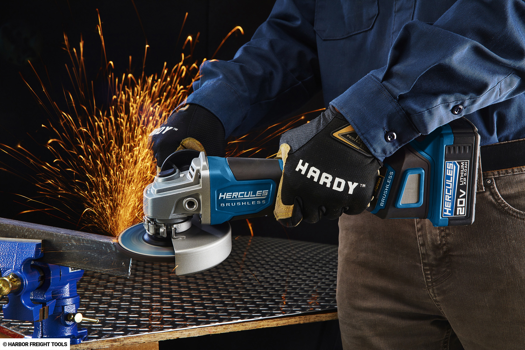 Hercules 20V Brushless Cordless Paddle Switch Angle Grinder Archives