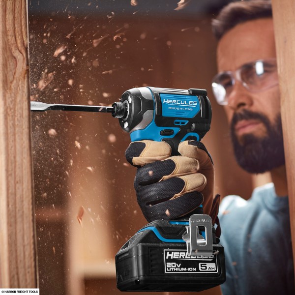 Hercules 20V Brushless 1/4 in. 3-Speed Hex Impact Driver