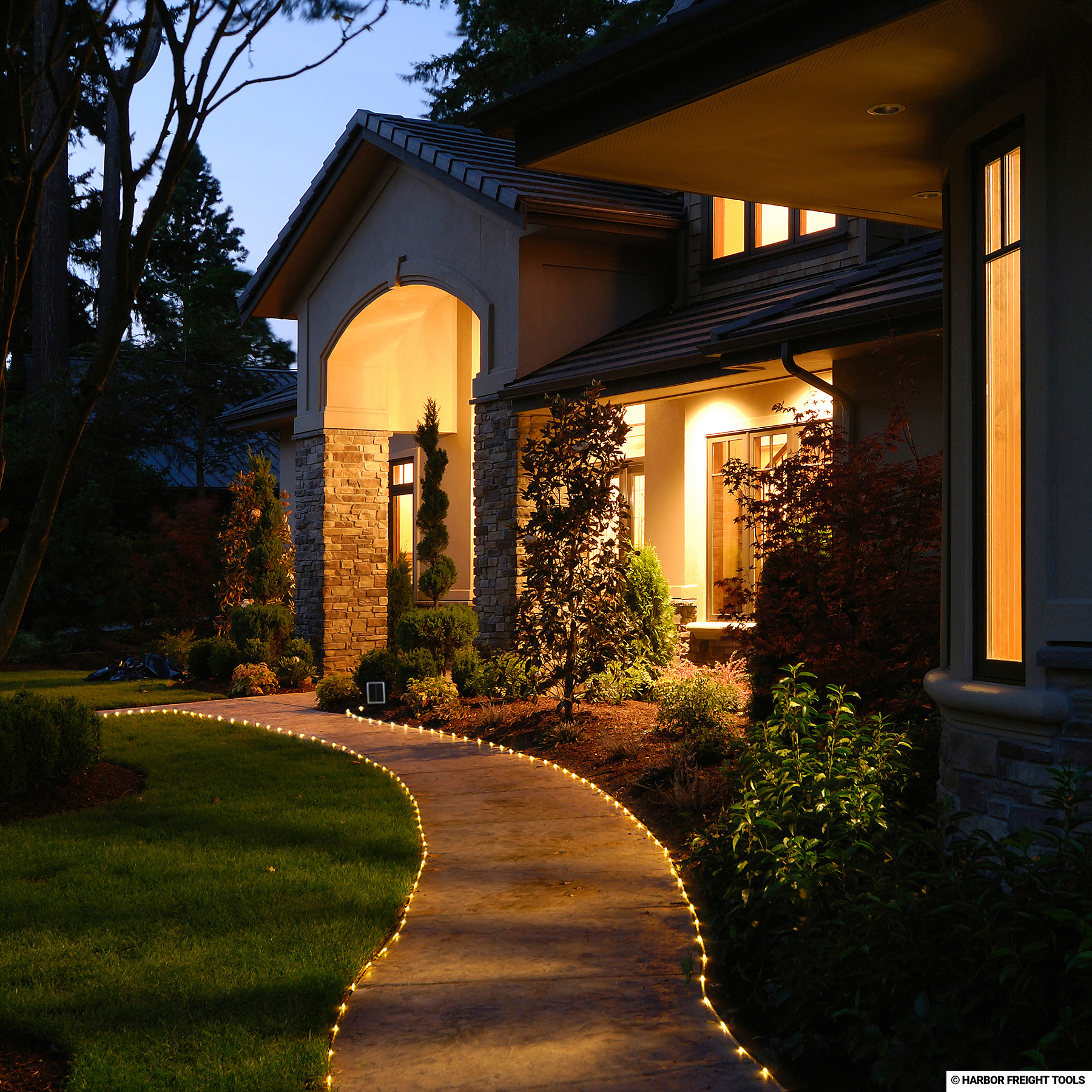 LUMINAR OUTDOOR 66ft. Warm White Solar Rope Light Archives Harbor