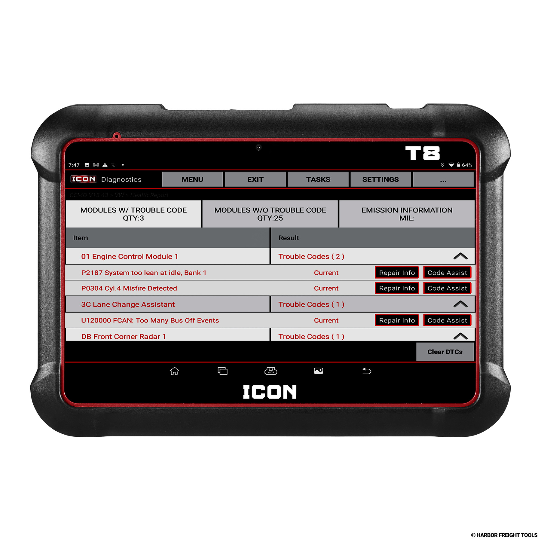 Harbor Freight Tools Introduces Its Highly Anticipated Icon™ Professional T8 Wireless Diagnostic